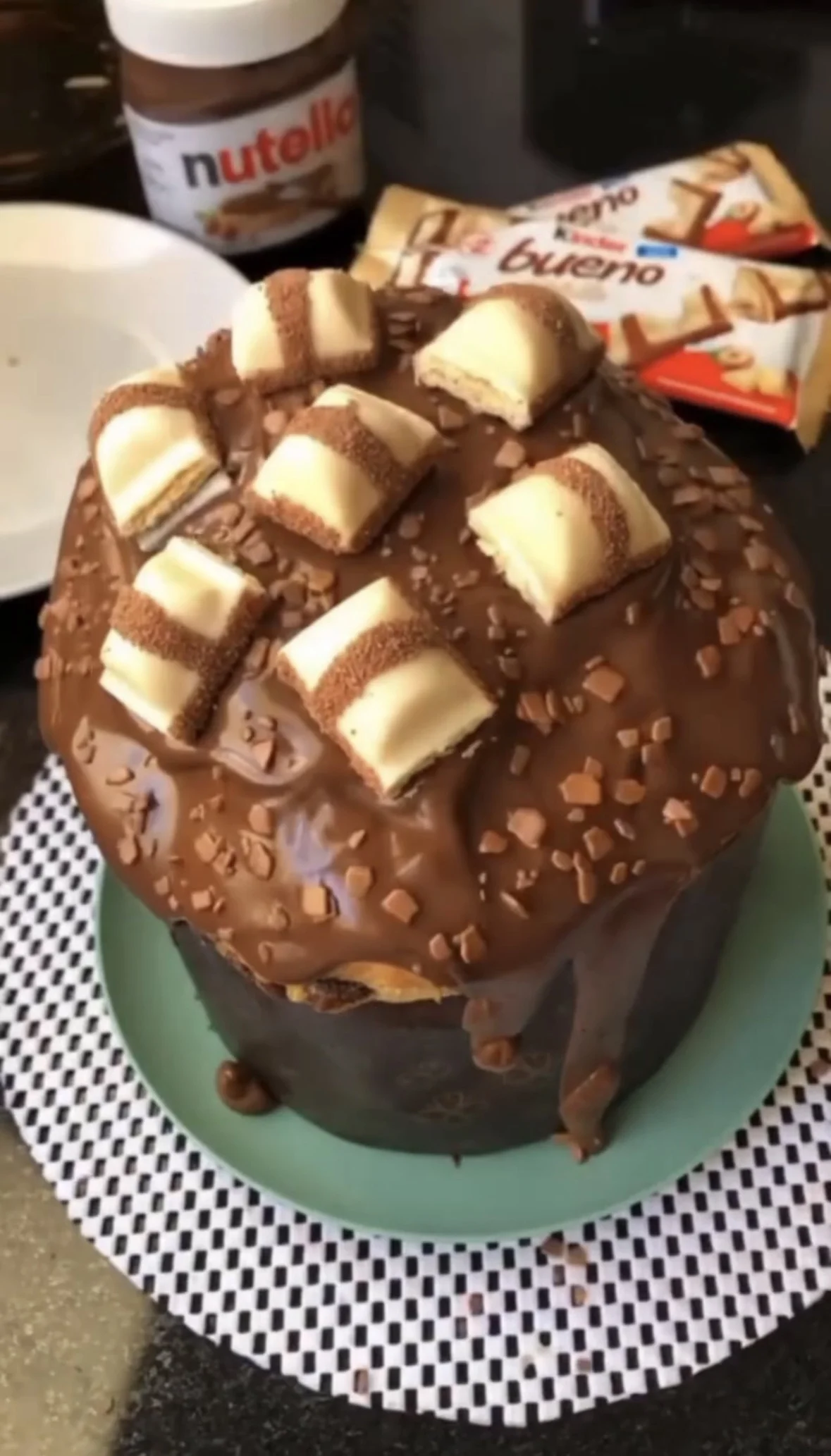 Mini Chocotone com Ganache